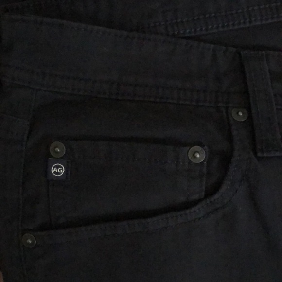 AG Adriano Goldschmied The MATCHBOX Slim Straight Black Denim Jeans Size 36 - Picture 12 of 13